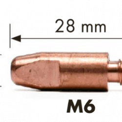 Контактна дюза за телоподаващо M6, ф1.2 мм, 28 мм Wurth