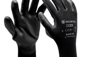 Монтажни ръкавици Black PU WURTH